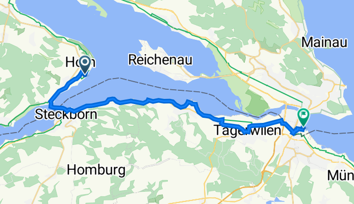 Gaienhofen nach Bahnhofplatz 43, Konstanz