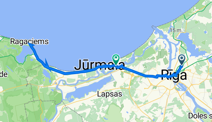 Hospitāļu iela 34, Riga to Jūrmala