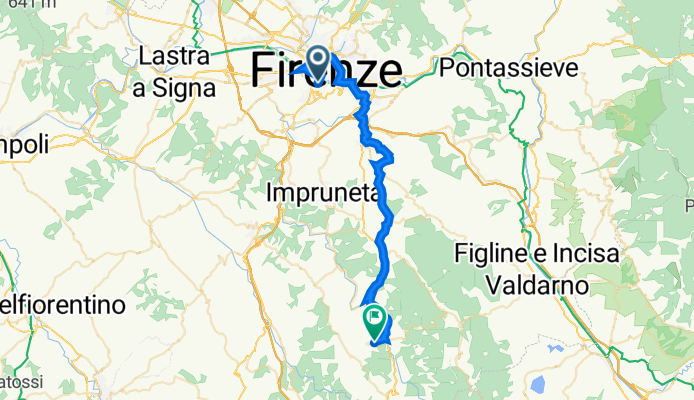 Piazza di San Felice 2 R, Florenz nach Castello di Montefioralle 55, Greve in Chianti