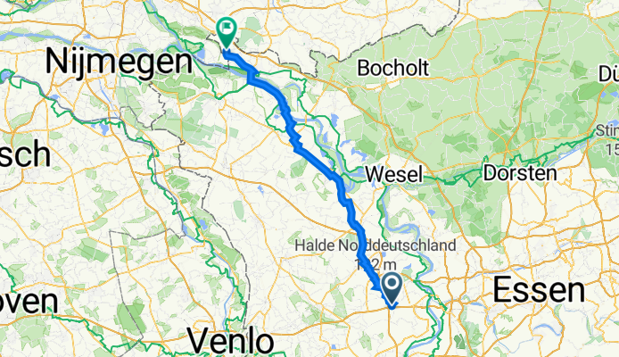 Moers naar Elten, Emmerich am Rhein
