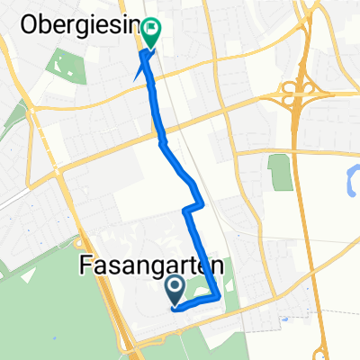 Pennstraße 49, München nach Wallbergstraße 7, München