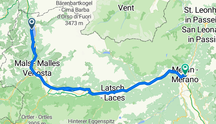 Graun im Vinschgau nach Thermenplatz 11, Meran
