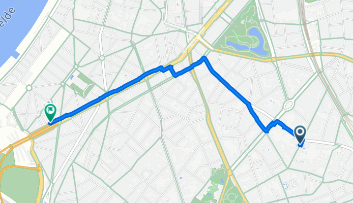 Lamorinièrestraat 125, Antwerp to Amerikalei 190, Antwerp