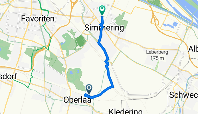 Fontanastraße 3, Wien nach Mautner-Markhof-Gasse 58, Wien