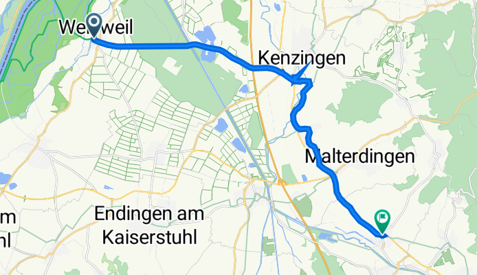 Rheinstraße 2, Weisweil à Bahnhofstraße 2, Teningen