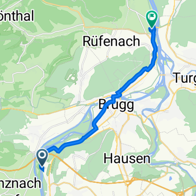 Badstrasse 55, Schinznach Bad nach Sonnmattweg 10, Villigen