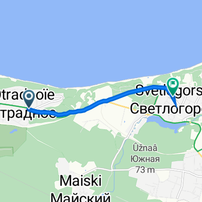 Калининградский проспект, 78, Svetlogorsk to Октябрьская улица, 12А, Svetlogorsk
