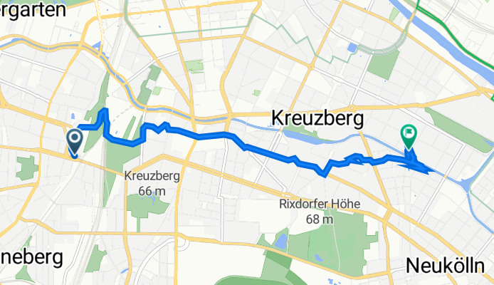 Bülowstraße 48, Berlin nach Ohlauer Straße 44, Berlin