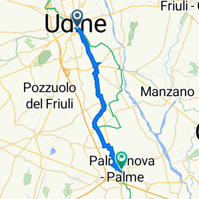 Via Rauscedo 1, Udine nach Borgo Udine 2, Palmanova