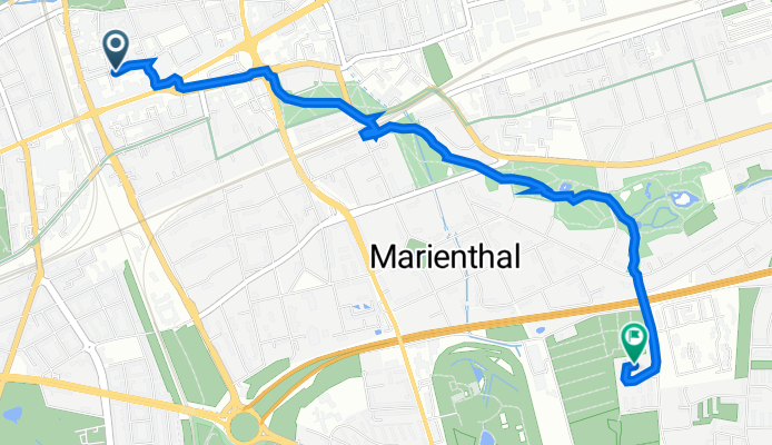 Brauhausstieg 15, Hamburg nach Stoltenstraße 34F, Hamburg