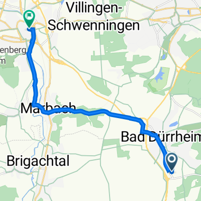 Salinenstraße 17, Bad Dürrheim nach Bickenstraße 16, Villingen-Schwenningen