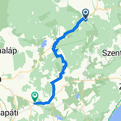 Kapolcs to Liliomkert road
