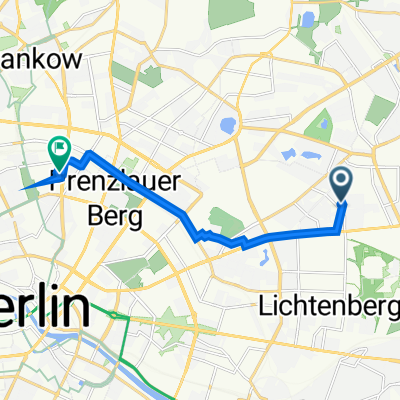 Genslerstraße 17B, Berlin to Milastraße 6, Berlin