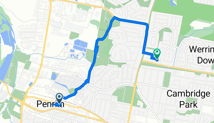 2 Station St, Penrith to 5 Lewis Rd, Cambridge Gardens