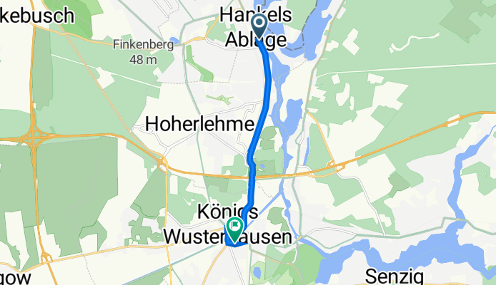 Fontaneallee 4, Zeuthen nach Eichenallee 4, Königs Wusterhausen