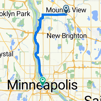 County Road H2 2512, Mounds View to Minneapolis