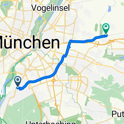 Klobensteiner Straße 15, München nach Bahnhofstraße 12, Aschheim