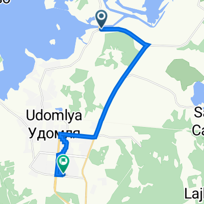 Route to улица Энтузиастов 10 корпус 2, Удомля