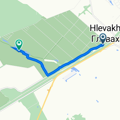 Ботанічна вулиця, Hlevakha to Hlevakhivs'ka