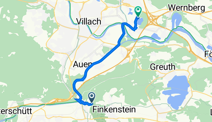Warmbaderstraße 34, Finkenstein am Faaker See nach Peter-Melcher-Straße 55, Villach