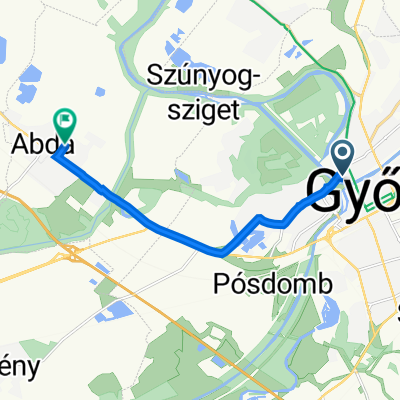 Révfalu, Győr to Diófa utca 5., Abda