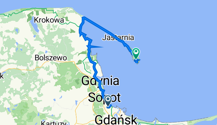 Obrońców Wybrzeża 5A, Gdańsk do Dworcowa, Hel