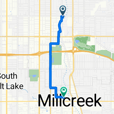 1118 E 1700 S, Salt Lake City to 1154 E Brickyard Rd, Salt Lake City