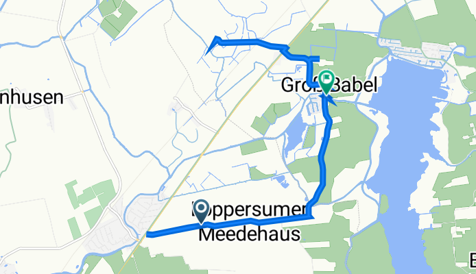 Woldenweg 2, Hinte nach Marscher Weg 27, Südbrookmerland