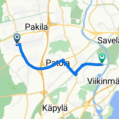 Osuuskunnantie 78, Helsinki to Maaherrantie 33, Helsinki