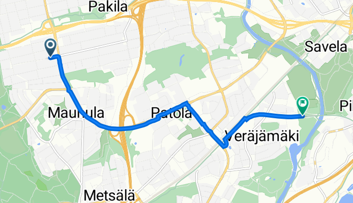 Osuuskunnantie 78, Helsinki to Maaherrantie 33, Helsinki