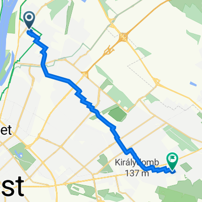 Gárdi Jenő utca 31., Budapest to Szilágyi Mihály utca 7., Budapest