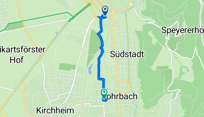 Hebelstraße 4, Heidelberg nach Heinrich-Fuchs-Straße 48, Heidelberg