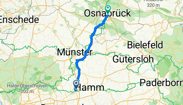 Horster Straße 54, Werne to Johannisstraße 125, Osnabrück