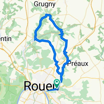 Darnétal - Clères AR (49,9 km)