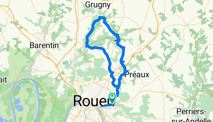 Darnétal - Clères AR (49,9 km)