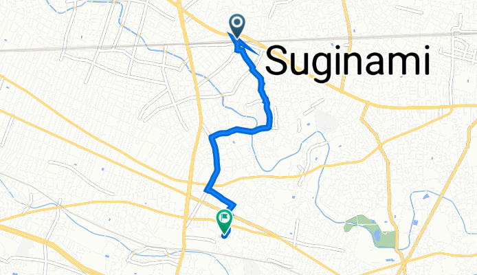 荻窪5丁目31-1, 杉並区 to 高井戸東3丁目20-28, 杉並区
