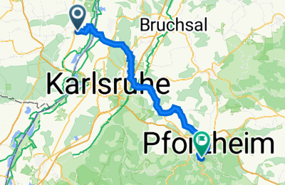 Route in der Bikemap App öffnen