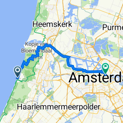 Burgemeester van Fenemaplein 2, Zandvoort nach IJ Dock 6, Amsterdam