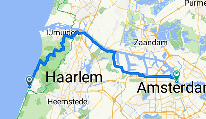 Burgemeester van Fenemaplein 2, Zandvoort nach IJ Dock 6, Amsterdam