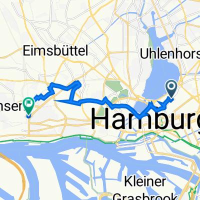 Lange Reihe 67, Hamburg nach Paul-Nevermann-Platz 16, Hamburg