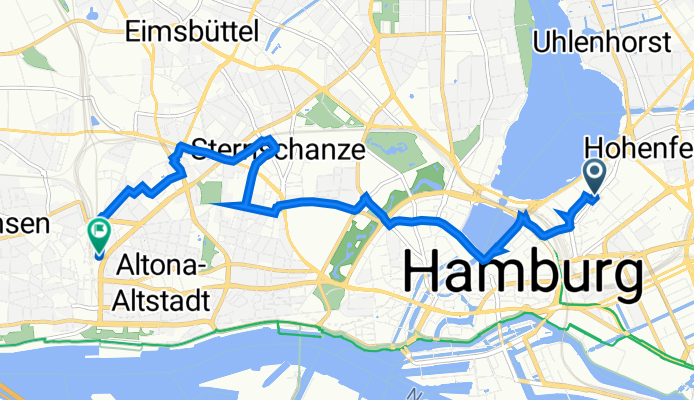 Lange Reihe 67, Hamburg nach Paul-Nevermann-Platz 16, Hamburg