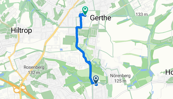 Bockholtstraße 9K, Bochum nach Amtmann-Ibing-Straße 9, Bochum