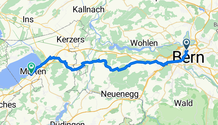 Wylerstrasse 61–127, Berne to Freiburgstrasse 1–3, Murten