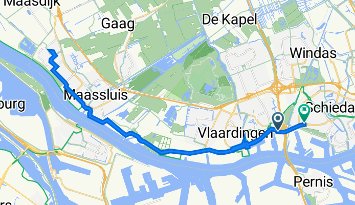 Schiedamsedijk 5, Vlaardingen naar Jan Steenstraat 25, Schiedam
