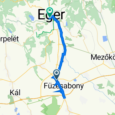 33-es Főút, Füzesabony to Arany János utca 32., Eger