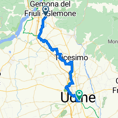 Via Campo 18, Gemona del Friuli to Via Giosuè Carducci 46A, Udine