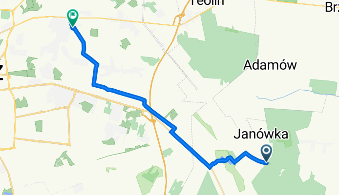 Łódzka 6, Justynów do Listopadowa 33B, Łódź