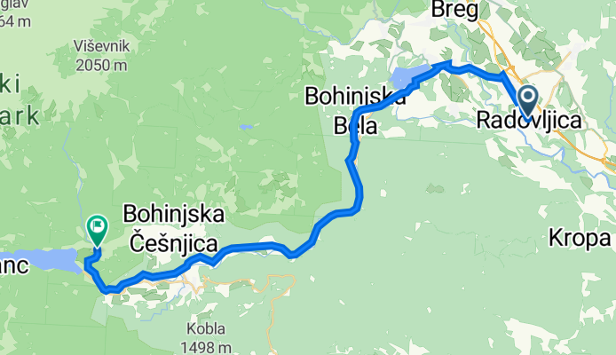 Gorenjska cesta 31, Radovljica nach Stara Fužina 141, Bohinjsko Jezero