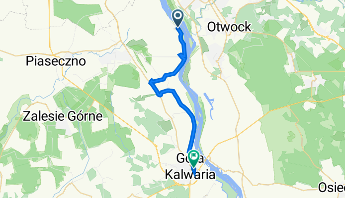 Łęg, Konstancin-Jeziorna do Ks Zygmunta Sajny 14, Góra Kalwaria