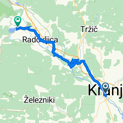 Poštna ulica 3, Kranj до Daljinska pohodniška pot Juliana Trail, Bled
